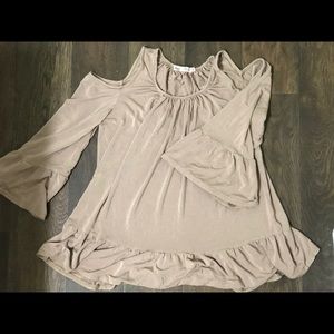 Open shoulder blouse